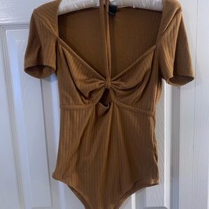 Wild Fable Tan Ribbed Top